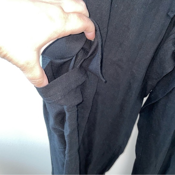 Gap Wide Leg Cargo Style Linen Blend Pants Size Large - Picture 7 of 9